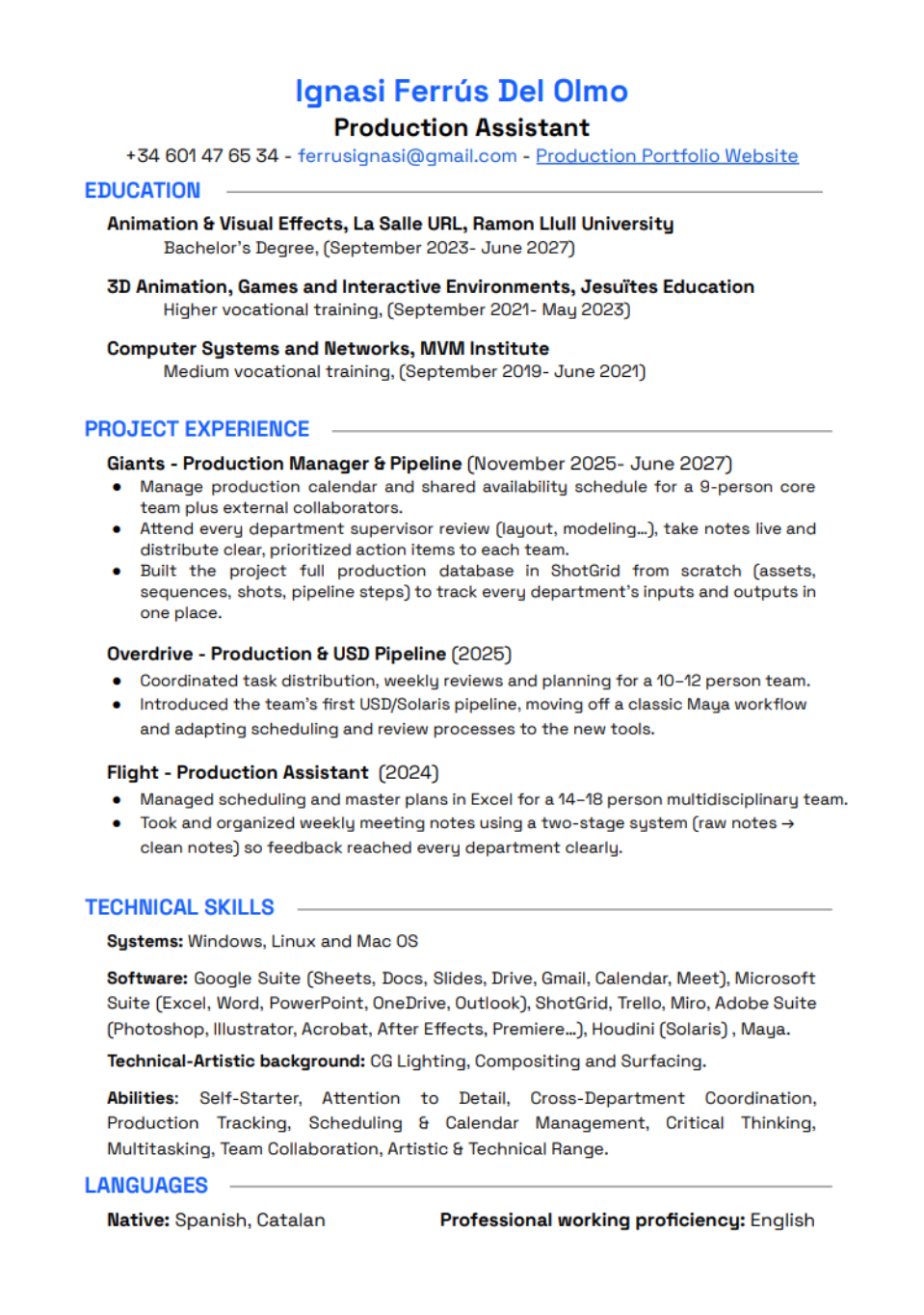 Ignasi Ferrús CV